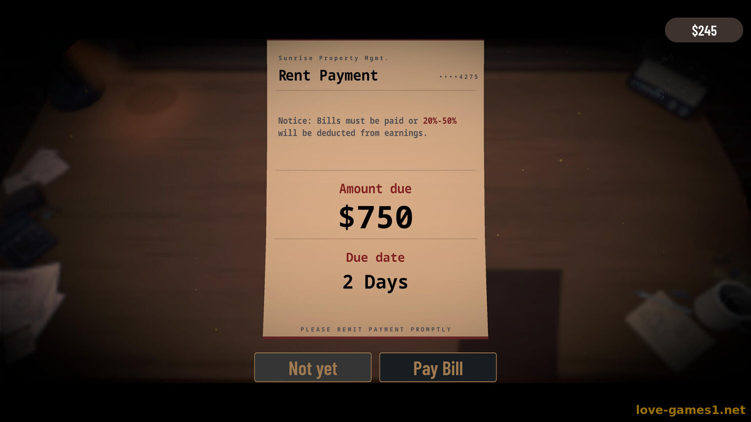 Bills Must Be Paid (2026) PC